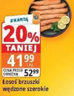 E.Leclerc Łosoś brzuszki wędzone szerokie oferta