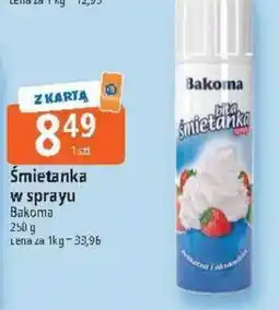 E.Leclerc Śmietanka w sprayu Bakoma oferta