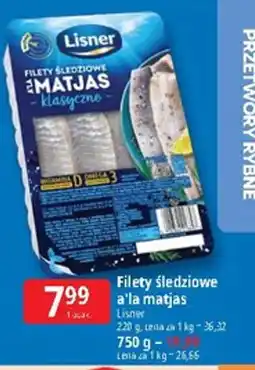 E.Leclerc Filety śledziowe a'la matjas Lisner oferta