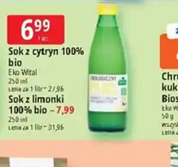 E.Leclerc Sok z cytryn 100% bio Eko Wital oferta