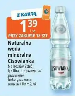 E.Leclerc Naturalna woda mineralna Cisowianka oferta