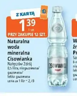 E.Leclerc Naturalna woda mineralna Cisowianka oferta