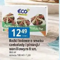 E.Leclerc Rożki lodowe o smaku czekolady i pistacji/waniliowym oferta