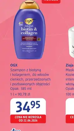 dm drogerie markt Szampon OGX oferta