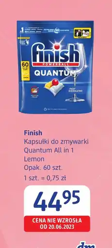 dm drogerie markt Kapsułki do zmywarki Finish oferta