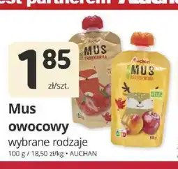 Marketvita Mus owocowy brzoskwinia Auchan oferta