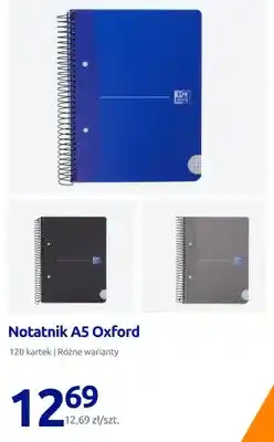 Action Notatnik A5 Oxford 120 kartek oferta