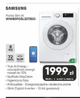 Max Elektro Pralka Slim Ai Samsung WW80FG5L32TEEO oferta