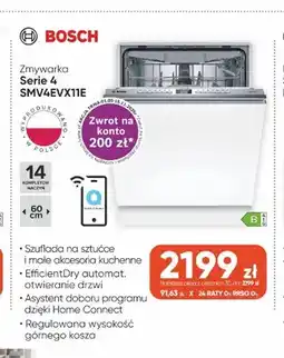 Max Elektro Zmywarka Bosch Serie 4 SMV4EVX11E oferta