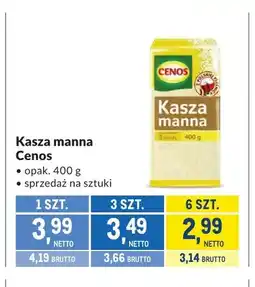Makro Kasza manna Cenos oferta