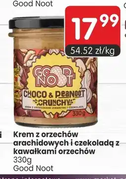 Market Point Krem z orzechów arachidowych i czekoladą z kawałkami orzechów Good Noot oferta