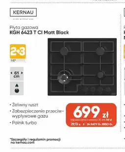 Max Elektro Płyta gazowa Kernau Kgh 6423 T Ci Matt Black oferta