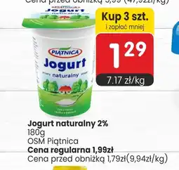 Market Point Jogurt naturalny Piątnica 2% oferta