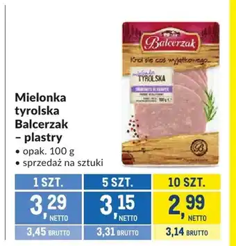 Mielonka tyrolska w plastrach Balcerzak