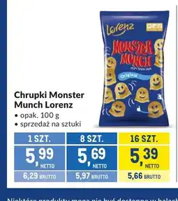 Makro Chrupki Monster Munch Lorenz oferta