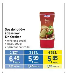 Makro Sos do lodów i deserów Dr. Oetker oferta