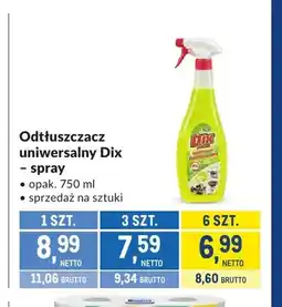Makro Odtłuszczacz uniwersalny Dix spray oferta