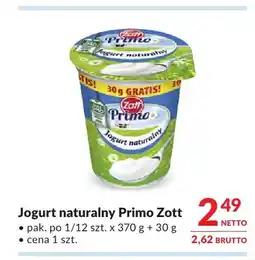 Makro Jogurt naturalny Primo Zott oferta