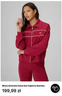 4F Bluza dresowa loose bez kaptura damska 4F oferta