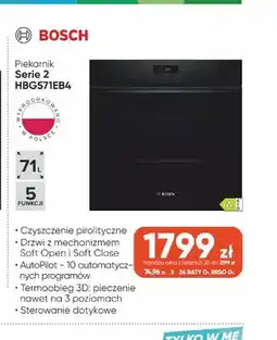 Max Elektro Piekarnik Bosch Serie 2 HBG571EB4 oferta