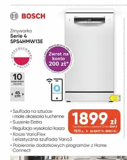 Max Elektro Zmywarka Bosch Serie 4 SPS4HMW13E oferta