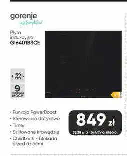 Max Elektro Płyta indukcyjna Gorenje GI6401BSCE oferta