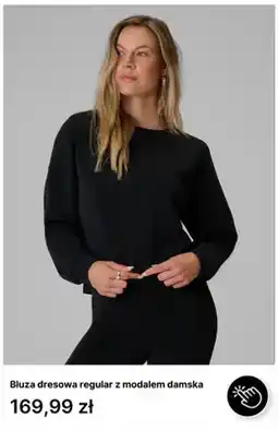 4F Bluza dresowa regular z modalem damska oferta