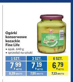 Makro Ogórki konserwowe kozackie Fine Life oferta