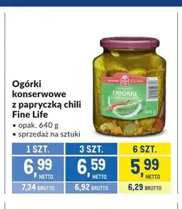 Makro Ogórki konserwowe z papryczką chili Fine Life oferta