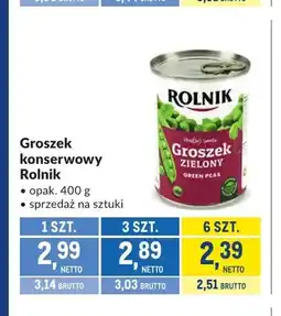 Makro Groszek konserwowy Rolnik oferta