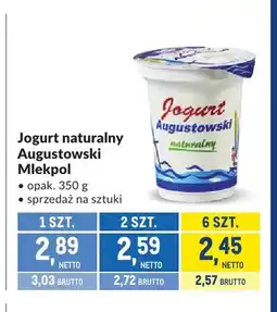 Makro Jogurt naturalny Augustowski Mlekpol oferta