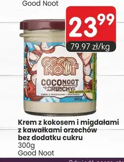 Market Point Krem z kokosem i migdałami z kawałkami orzechów bez dodatku cukru Good Noot oferta