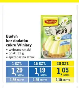 Makro Budyń bez dodatku cukru Winiary oferta