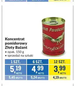 Makro Koncentrat pomidorowy Złoty Bażant oferta