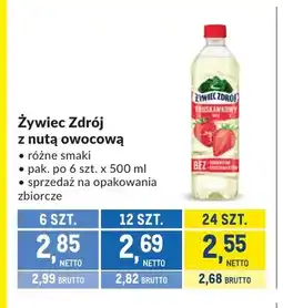 Makro Woda Żywiec Zdrój z nutą owocową oferta