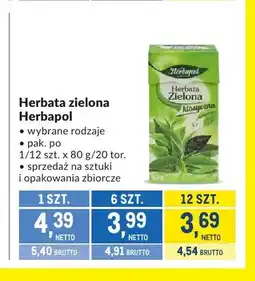 Makro Herbata zielona Herbapol oferta