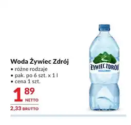 Makro Woda Żywiec Zdrój oferta