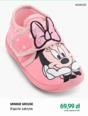 Kapcie zakryte Minnie Mouse