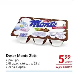 Makro Deser Monte Zott 6-pak oferta