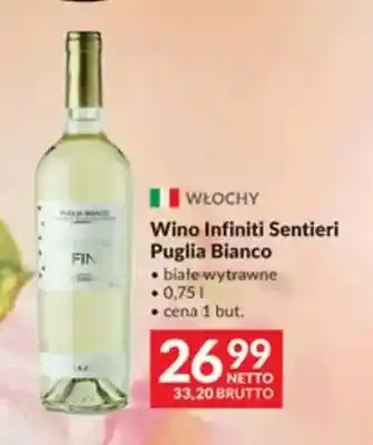Wino białe Infiniti Sentieri Puglia Bianco wytrawne