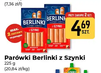 Parówki Berlinki z szynki