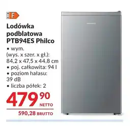 Makro Lodówka podblatowa Philco PTB94ES oferta