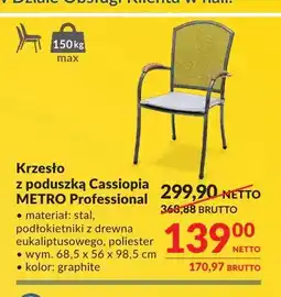 Makro Krzesło z poduszką Cassiopia Metro Professional oferta