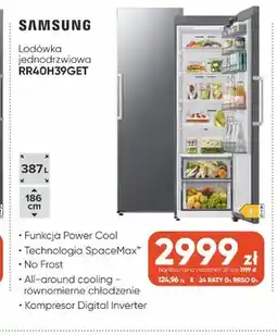 Max Elektro Lodówka jednodrzwiowa Samsung RR40H39GET oferta