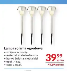 Makro Lampa solarna ogrodowa 4-pak oferta