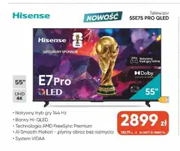 Max Elektro Telewizor Hisense 55E7S Pro Qled oferta