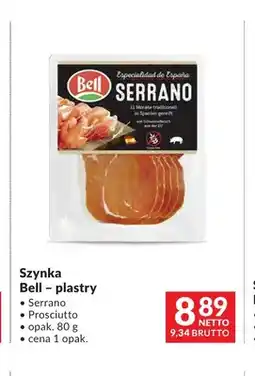 Makro Szynka Serrano Bell plastry oferta