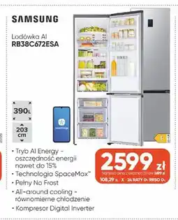 Max Elektro Lodówka Ai Samsung RB38C672ESA oferta