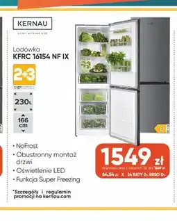 Max Elektro Lodówka Kernau Kfrc 16154 Nf Ix oferta