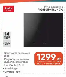 Max Elektro Płyta indukcyjna Amica PIG6541PHTSUN 3,0 oferta